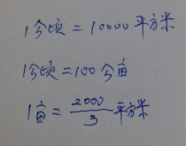 公顷 亩?公顷 亩 换算!